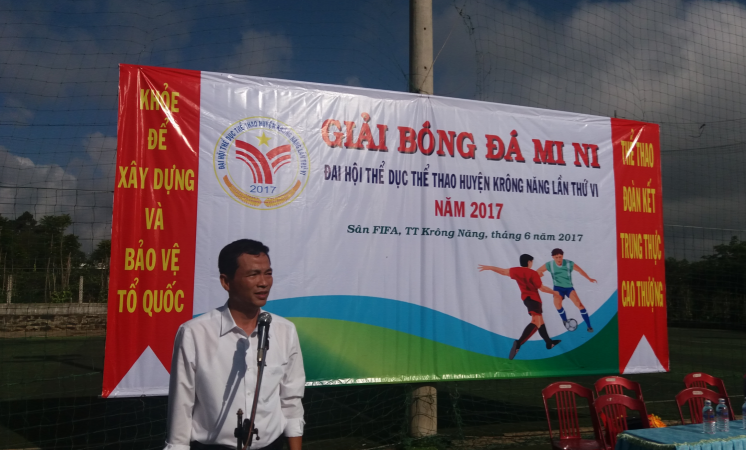 Giải Bóng đá mini huyện Krông Năng năm 2017